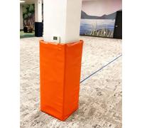 WENYAZIGUO Basement Garage Pole Padding, 4ft Square Pole Padding Multicolor For 2" To 12" Poles(Orange,9.5"x9.5" (24x24cm))