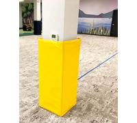 WENYAZIGUO Basement Garage Pole Padding, 4ft Square Pole Padding Multicolor For 2" To 12" Poles(Yellow,9.5"x9.5" (24x24cm))
