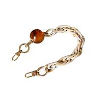 WENYAZIGUO Metal Chain Strap, Women's Acrylic Tote Bag Resin Chain Strap Multicolor 40cm-60cm(Shell,40cm including loop)