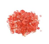 WENYOG Aquarium stones 150g 100g Aquarium Decoration Stone Fish Tank Background Colorful Crystal Rock Gravel Home Garden Decor Accessories 7-9mm(Red2,150g)