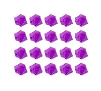 WENYOG Aquarium stones 50/100pcs Crystal Gem 18x25mm Stone Crushed Ice Rocks Aquarium Colorful Stone Fish Tank Vase Landscaping Decoration(Dark purple,100pcs)