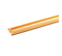 WENYOG Cabinet Pulls 400mm Length Slotting Cabinet Buckle Recessed Handle Embedded Door Invisible Wardrobe Drawer Pulls Aluminium Alloy(Gold 400mm)