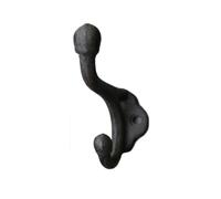 WENYOG Ceiling Hooks 1pcs Crown Retro Cast Iron Forged Coat Hook Decoration Wall Outdoor Home Metope Accessories(Hook(100))