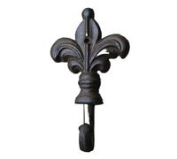 WENYOG Ceiling Hooks 1pcs Crown Retro Cast Iron Forged Coat Hook Decoration Wall Outdoor Home Metope Accessories(Spearhead3(205))