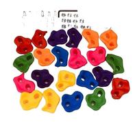 WENYOG Climbing Wall Grips Rock Climbing Wall Holds Games Stones Toys Playground Outdoor Playset(Colorful 10pcs with screw)