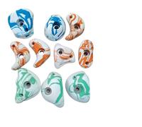 WENYOG Climbing Wall Grips Two-Tone Colour Rock Climbing Sports Outdoor Recreation Facilities Holds/Wall Professional Stone(Color-1-Wood screw)