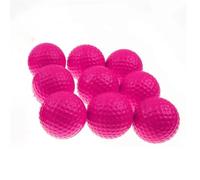 WENYOG Foam Golf Balls 10Pcs Elastic Sponge Color PU Foam Golf Balls For Indoor Practice(10 Pcs Pink)
