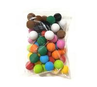 WENYOG Foam Golf Balls 50pcs 30mm 10 Colors Golf Balls EVA Foam Soft Sponge Golf/Tennis Training For Indoor Practice Ball(Brown)