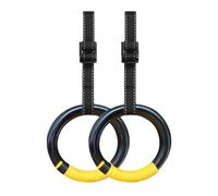 WENYOG Gymnastic Rings Gymnastic Rings 1000lbs Capacity Adjustable Buckle Straps Pull Up Exercise Non-Slip for Home(1 Meters)
