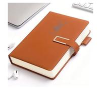 WENYOG Inspirational Notebook 2pcs 360 Pages Of Premium Quality Paper A5 Minimalist Cover Notebook With Magnetic Buckle For Easy Carrying Multiple Colors Available(Brown)