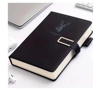 WENYOG Inspirational Notebook 2pcs 360 Pages Of Premium Quality Paper A5 Minimalist Cover Notebook With Magnetic Buckle For Easy Carrying Multiple Colors Available(Black)