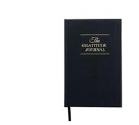 WENYOG Inspirational Notebook 2pcs Gratitude Diary Notebook Self-discipline Punching Schedule Plan Manual Student Office Suitable for Stationery(Black)