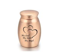 WENYOG Pet Ashes Urn Human Ashes For Pets Memorials Keepsake Cremation Urn Casket No Deformation Funeral Birds Cat Dog Container(Gold2)