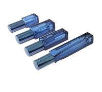 WENYOG Refillable Perfume Bottle 4PCS 3ml-10ml Mini Perfume Spray Bottles Glass Refillable Bottle Portable Travel Oils Liquid Cosmetic Container Atomizer(Blue,10ml tall 4pcs)