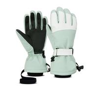 WENYOG Ski Gloves Ski Five Fingers Gloves Touch Screen Winter Non-slip Warm Riding Thickened Waterproof Sports Waterproof(Fruit green,XL)