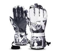 WENYOG Ski Gloves Ski Five Fingers Gloves Touch Screen Winter Non-slip Warm Riding Thickened Waterproof Sports Waterproof(Color4,S)
