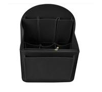 WENYOG Tote bag insert Makeup Organizer Felt Insert Bag For Interior Travel Portable Cosmetic Bags Fit Various Women Backpack(Black,L)