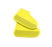 WENYOG Waterproof Shoe Covers 2 Pairs Waterproof Non-slip Silicone Shoe Elastic Wear-resistant Rain Boots For Outdoor Rainy Day Reusable Cover(Yellow,S 26-34)