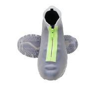 WENYOG Waterproof Shoe Covers 2 Pairs Waterproof Silicone Shoe Covers Reusable Foldable Not-Slip Rain Galoshes With Zipper(Color: 2,S)
