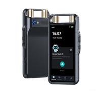 wenyouya AI Business Recorder Pro - 16-Language Real-Time Transcription, 130-Language Translator, 8MP Camera, 8-Mic Array, 16GB Storage (Black, 12x6cm)