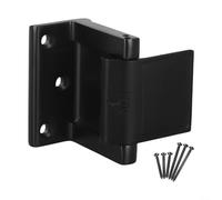 wenyouya Aluminum Door Reinforcement Lock Black, 800Lbs Force-Resistant, Anti-Kick and Anti-Picking, Easy Installation for Swing-In Doors