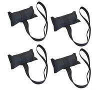 wenyouya Canoe Surfboard Roof Rack Straps - 4PC EVA Foam Padded Vehicle Anchors 32cm Black Oxford Cloth(4pcs)