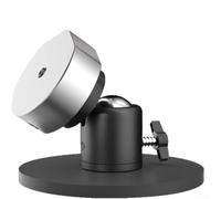 wenyouya For Starlink Mini Magnetic Mount - 360° Adjustable Roof Bracket with Aluminum Alloy Adapter | Strong Suction for RV/Car (Black/Silver)
