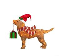 wenyouya Outdoor Christmas Dog LED Light String, Acrylic Flat Design with Bright Energy Efficient LEDs, Holiday Decoration for Courtyards, Lawns, and Garden Displays(3)