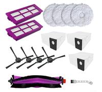 wenyouya Vacuum Accessory Kit 16-Piece Set with Main Brush, Filters, Mop Pads, Dust Bags for EUREKA V15 Pro J15 Robot