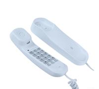 wenyouya Wall-Mount Landline Phone with Lighted Keypad Loud Ringer for Elderly Desk or Wall ABS Black White Corded Telephone(White)