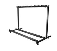 wenyuyu Multi Guitar Stand 3/5/7/9 Holder Foldable Universal Display Rack - Portable Black Guitar Holder - Padding for Classical Acoustic, Electric, Bass Guitar (9 Guitar Holder)