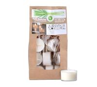 Wenzel Scented Tea Lights, Lemongrass, 100% Natural Wax, Wenzel, 25/41 mm, Burning Time Approx. 7 Hours, Bag of 18