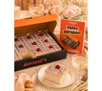 Wenzel's the Bakers - Bakewell Traybake - Traditional Almond Sponge & Raspberry Jam - Perfect for Sharing, Afternoon Tea & Sweet Treats