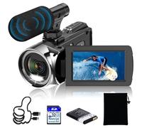 Weochi Ultra HD 4K 48MP Camcorder Digital Cameras Recorder for YouTube TikTok 3 Inch 270 Degree Rotation Screen, 18X Zoom Vlogging Camcorders for Kids