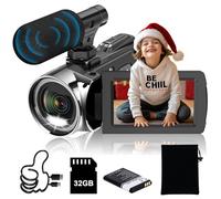 Weochi Ultra HD 4K 48MP Camcorder Digital Cameras Recorder for YouTube TikTok 3 Inch 270 Degree Rotation Screen, 18X Zoom Vlogging Camcorders for Kids