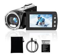 Weochi Video Camera Camcorder FHD 2.7K 36MP Digital Cameras Recorder for YouTube TikTok 2.7" 270 Degree Rotation Screen Vlogging Camcorders for Kids Birthday Gifts