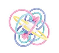 WEofferwhatYOUwant Baby Sensory Teether Ball - Soft TPU Rattle Rings for Grasping & Chewing • BPA-Free Infant Teething Toy for 0-6 Months • Lightweight, Easy-Clean Design for Early Sensory Development