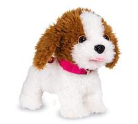 WEofferwhatYOUwant Interactive Robot Dog - Plush Goldendoodle Teddy that Obeys 12 Voice Commands - Walks, Barks, Sings & Dances - Training Toy for Kids