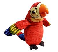 WEofferwhatYOUwant Talking Parrot Toy - Large Plush Macaw - Voice Activated Toy Repeats What You Say - Moving Beak & Flapping Wings - Fun for Kids, Adults & Pets - Soft Cuddly Gift for Ages 3+