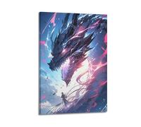 WEOFURBL Anime Riding The Dragon Poster Poster Decorative Painting Canvas Wall Posters And Art Picture Print Modern Family Bedroom Decor Posters 08x12inch(20x30cm)