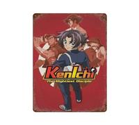 WEOFURBL Anime TV Show The Strongest Disciple Kenichi Poster in HistoryWall Decor Art Metal Tin Poster Modern Bar Decorations40x30cm