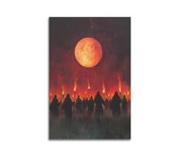 WEOFURBL Blood Moon Ritual Poster Poster Decorative Painting Canvas Wall Posters And Art Picture Print Modern Family Bedroom Decor Posters 20x30inch(50x75cm)