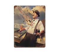 WEOFURBL Bureau of Investigation Movie PosterWall Decor Art Metal Tin Poster Modern Bar Decorations40x30cm
