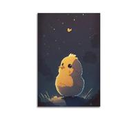 WEOFURBL Dream Big Chicken Poster Poster Decorative Painting Canvas Wall Posters And Art Picture Print Modern Family Bedroom Decor Posters 12x18inch(30x45cm)