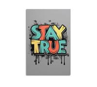 WEOFURBL Keep It Real Poster Poster Decorative Painting Canvas Wall Posters And Art Picture Print Modern Family Bedroom Decor Posters 16x24inch(40x60cm)
