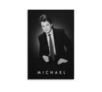 WEOFURBL Michael J. Fox Poster Poster Decorative Painting Canvas Wall Posters And Art Picture Print Modern Family Bedroom Decor Posters 24x36inch(60x90cm)