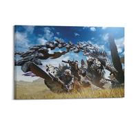WEOFURBL Monster Hunter Wild H Poster Poster Decorative Painting Canvas Wall Posters And Art Picture Print Modern Family Bedroom Decor Posters 08x12inch(20x30cm)