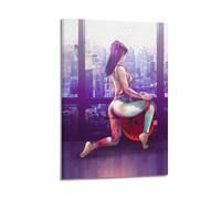 WEOFURBL Pilates. A Rainy Day in The Big City, Poster Poster Decorative Painting Canvas Wall Posters And Art Picture Print Modern Family Bedroom Decor Posters 12x18inch(30x45cm)