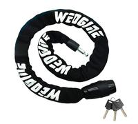 Weogine Bike Chain Lock, Heavy Duty Anti-Theft Bicycle Chain Lock, 2.72 Ft Security Bike Locks with 3 Keys, Waterproof Lock Chain for Bike, Bicycle, Scooter, Motorcycle, Door, Gate, Fence