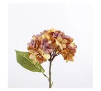 WEOKDFHA Artificial Hydrangea Flowers 2 Piece Artificial Hydrangea Fake Flowers Home Decoration Accessories Wedding Gifts Shooting Props Indoor Diy Bridal Bouquet for Wedding Party(Brown)